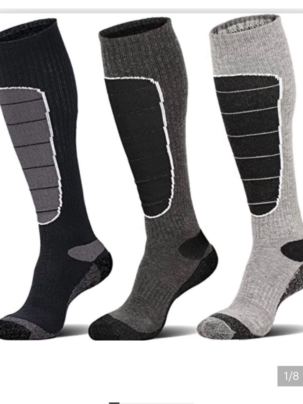 3 pieces Men’s Merino wool Ski socks size XL 
Hylaea brand